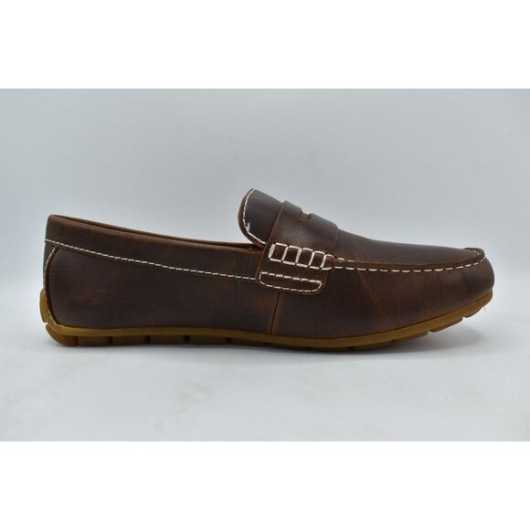 Born Mens 8.5 Andes Dark Brown Full Grain Leather Slip On Driver Loafers Shoes main image 11